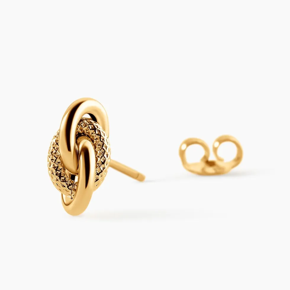 Boucles D'oreilles Puces Niko Or Jaune