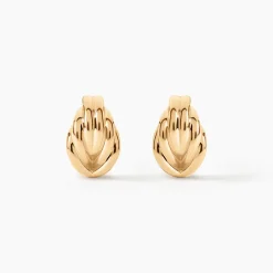 Boucles D'Oreilles Puces Nickie Plaqué Or Jaune