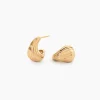 Boucles D'Oreilles Puces Nicoline Plaqué Or Jaune