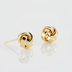 Boucles D'oreilles Puces Or Jaune Gauderique