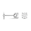 Boucles D'oreilles Puces Or Blanc Victoria Diamants