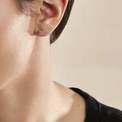 Boucles D'oreilles Puces Or Jaune Victoria Diamants
