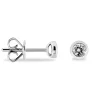 Boucles D'oreilles Puces Ofelia Or Blanc Diamant