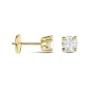 Boucles D'oreilles Puces Or Jaune Victoria Diamants