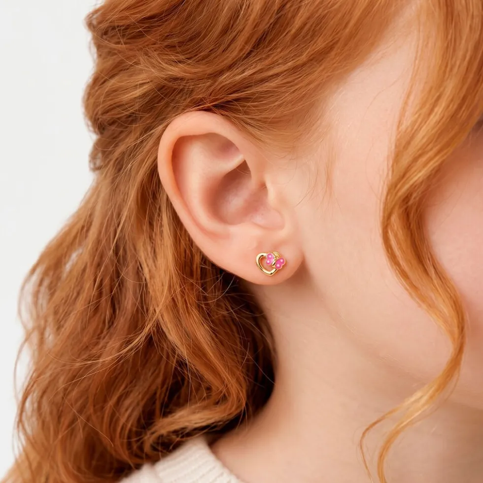 Boucles D'oreilles Puces Or Jaune Myrthale