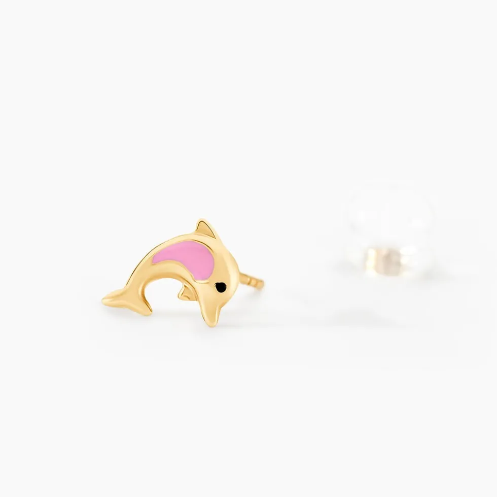 Boucles D'oreilles Puces Or Jaune Mael Smalto