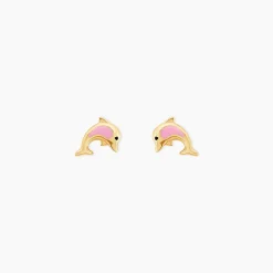 Boucles D'oreilles Puces Or Jaune Mael Smalto