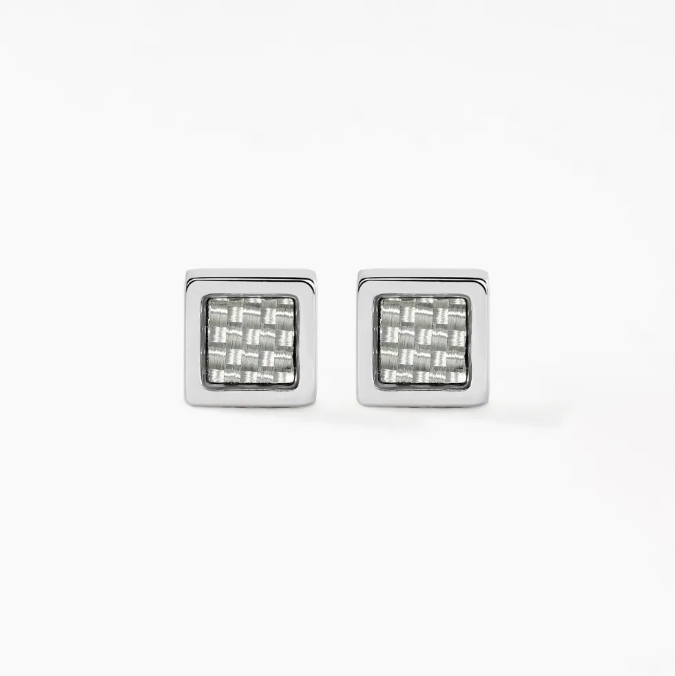 Boucles D'oreilles Puces Phebus Him Acier Argenté