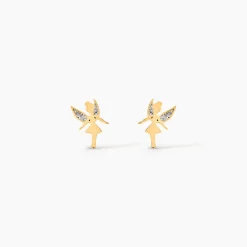 Boucles D'oreilles Puces Phillie Or Jaune