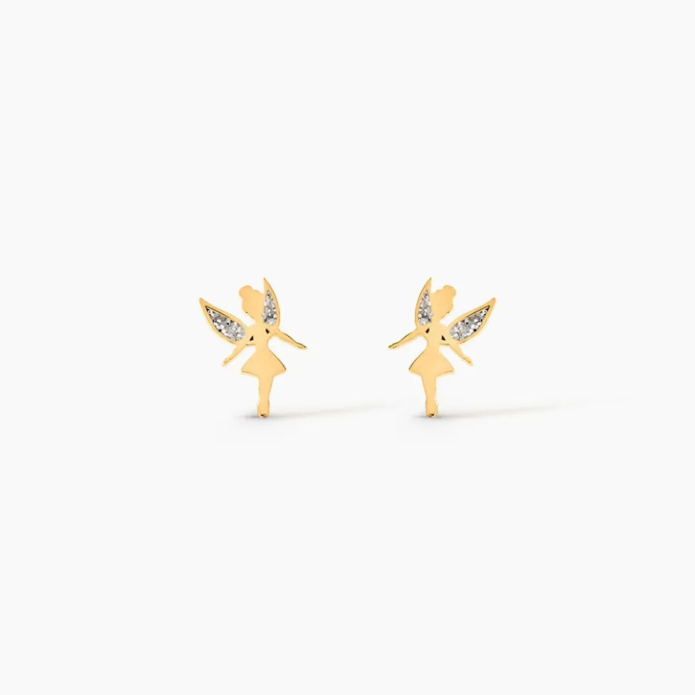 Boucles D'oreilles Puces Phillie Or Jaune
