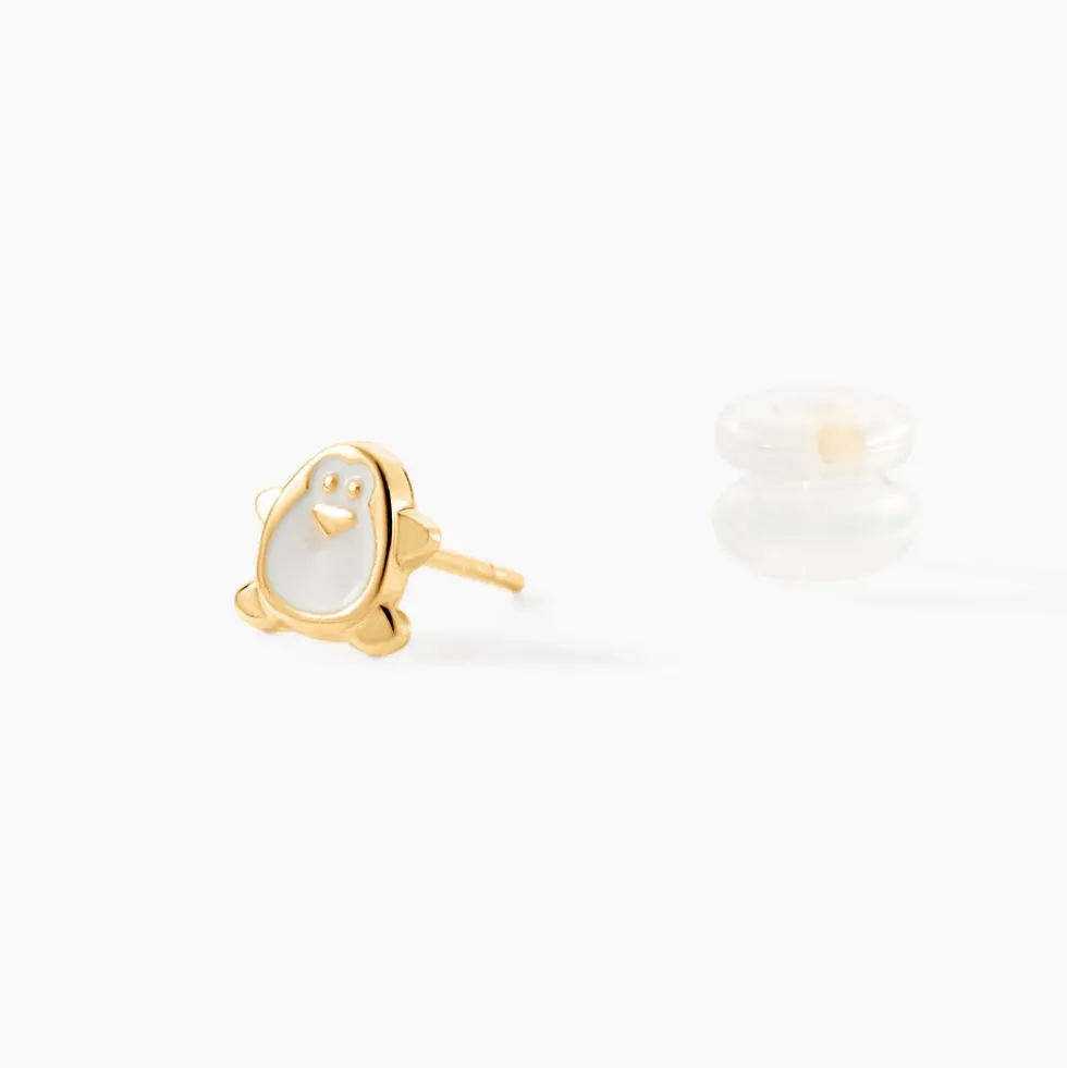Boucles D'oreilles Puces Ping Or Jaune