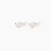 Boucles D'Oreilles Puces Solvej Or Jaune Oxyde De Zirconium
