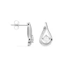 Boucles D'oreilles Puces Serena Argent Blanc Oxyde De Zirconium