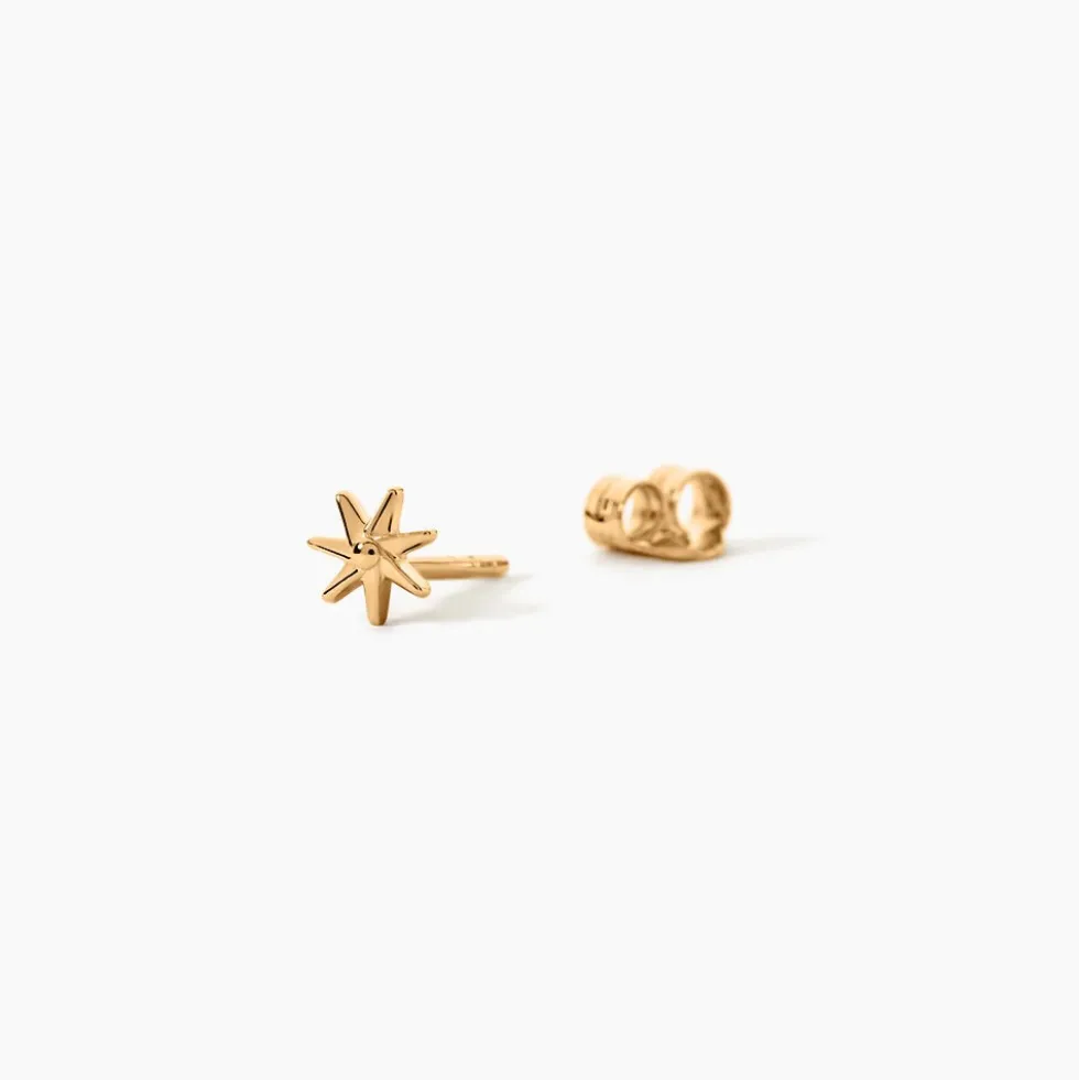 Boucles D'Oreilles Puces Shania Plaqué Or Jaune