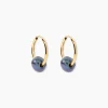 Boucles D'oreilles Puces Suraya Or Jaune Perle De Culture
