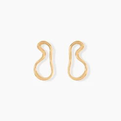 Boucles D'oreilles Puces Seyda Plaqué Or Jaune