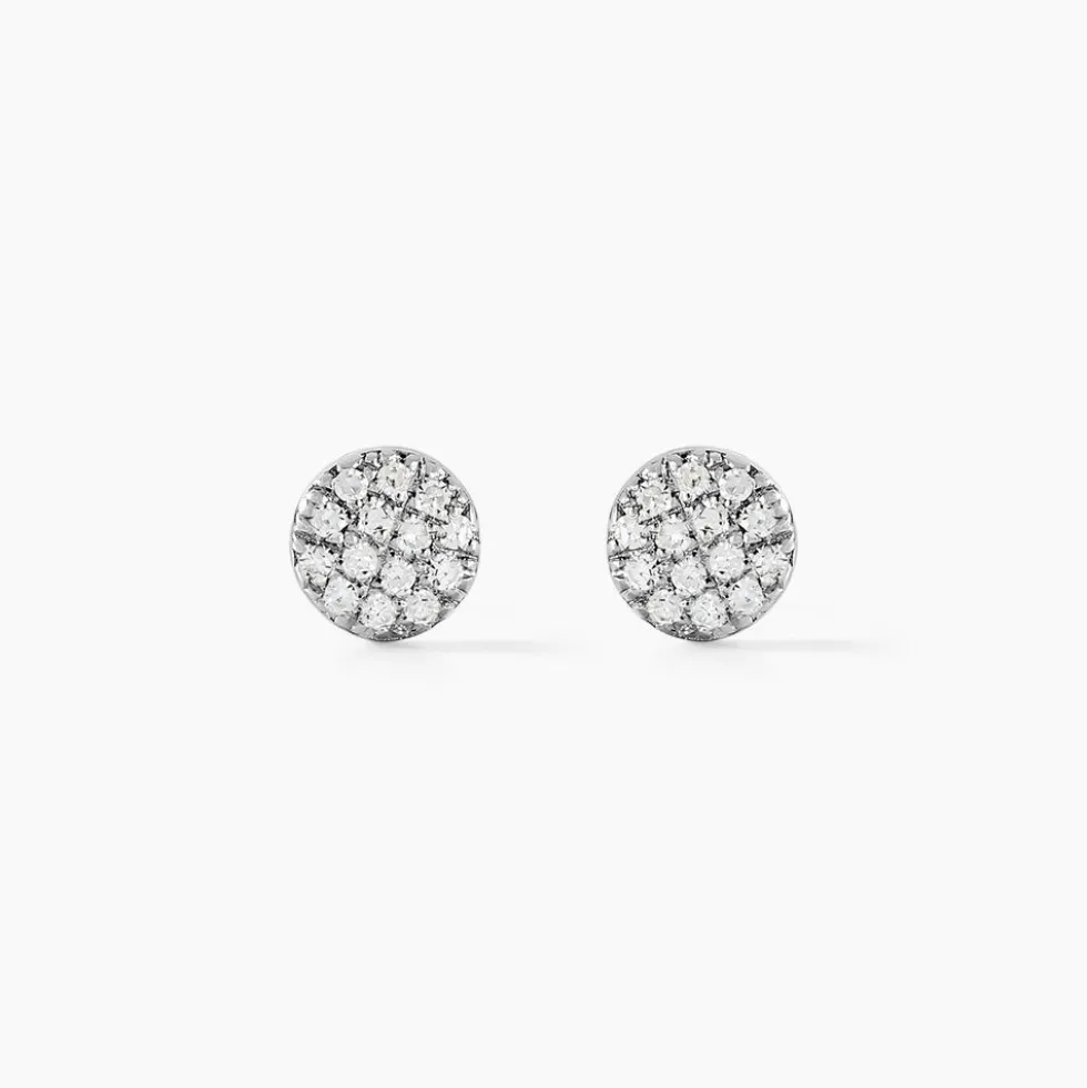 Boucles D'oreilles Puces Teani Or Jaune Diamant