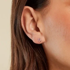 Boucles D'oreilles Puces Talyaa Or Jaune