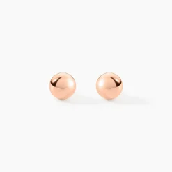 Boucles D'oreilles Puces Virgie Argent Rose