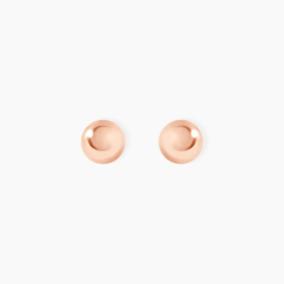 Boucles D'oreilles Puces Virgie Argent Rose