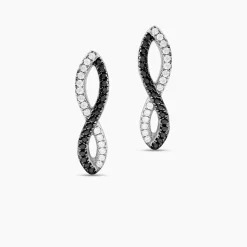 Boucles D'oreilles Argent Blanc Prudentia Oxyde De Zirconium