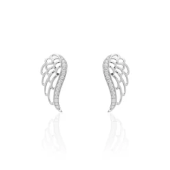 Boucles D'oreilles Grimpantes Soliana Argent Blanc Oxyde De Zirconium
