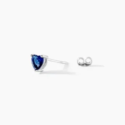 Boucles D'oreilles Kelvyn Argent Blanc Oxyde
