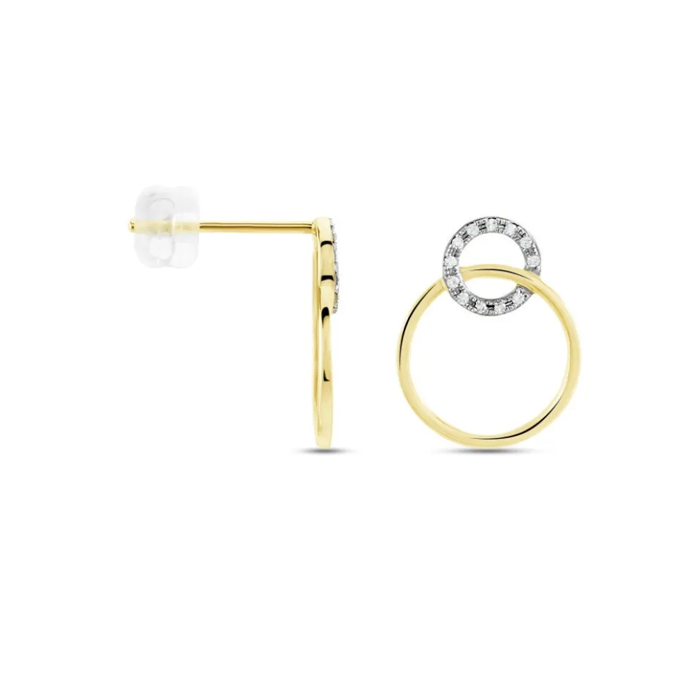 Boucles D'oreilles Or Jaune Achim Diamants