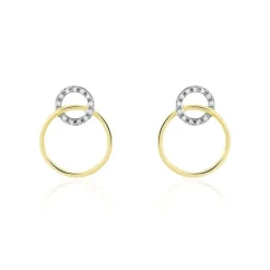 Boucles D'oreilles Or Jaune Achim Diamants