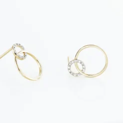 Boucles D'oreilles Or Jaune Achim Diamants
