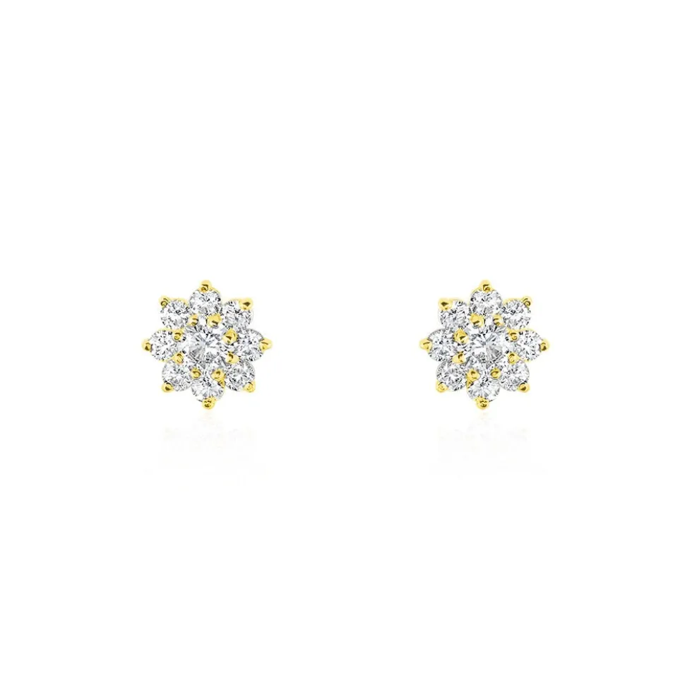 Boucles D'oreilles Or Jaune Darice Oxydes