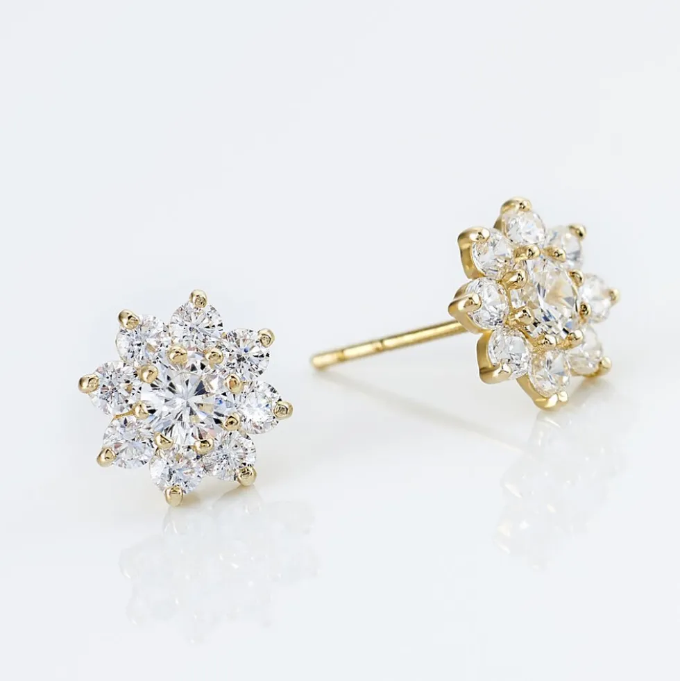 Boucles D'oreilles Or Jaune Darice Oxydes