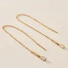 Boucles D'oreilles Or Jaune Mercy Oxyde De Zirconium