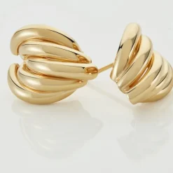 Boucles D'oreilles Or Jaune Verbena