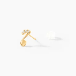 Boucles D'oreilles Or Jaune Xavierine Oxydes