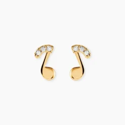Boucles D'oreilles Or Jaune Xavierine Oxydes