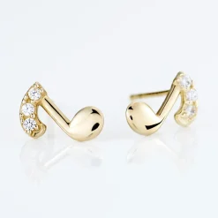 Boucles D'oreilles Or Jaune Xavierine Oxydes