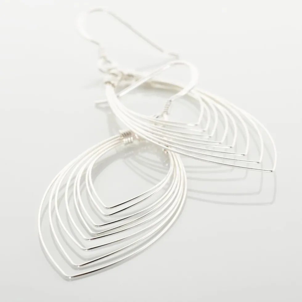 Boucles D'oreilles Pendantes Argent Katje