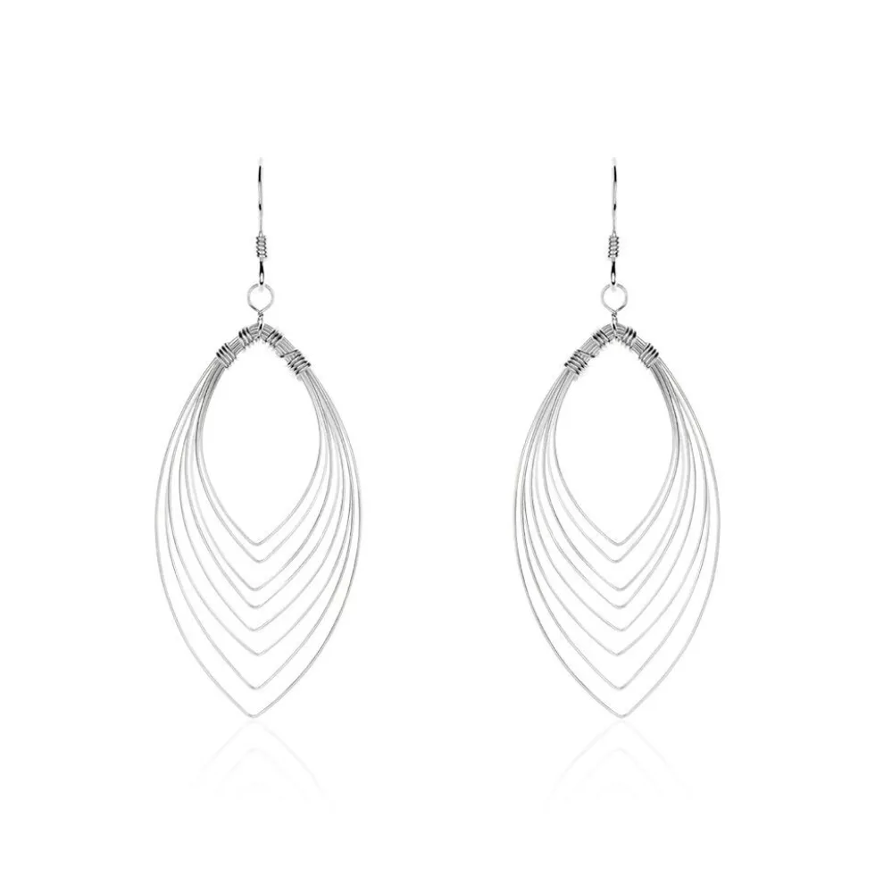 Boucles D'oreilles Pendantes Argent Katje