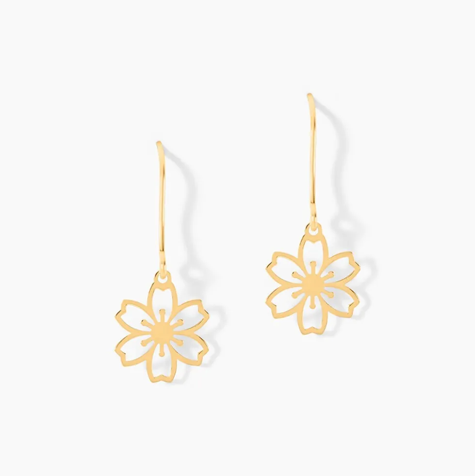 Boucles D'Oreilles Pendantes Marjaana Or Jaune