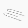 Boucles D'oreilles Pendantes Mila Argent Blanc