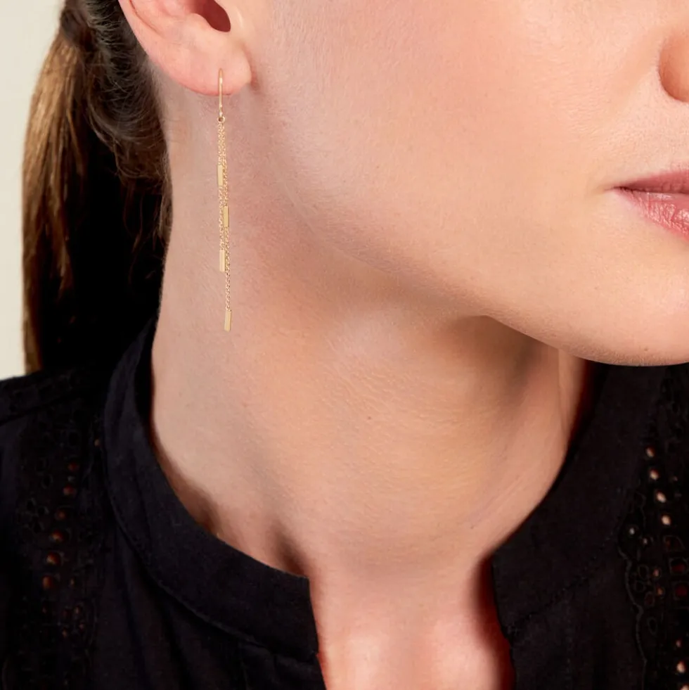 Boucles D'oreilles Pendantes Neos Or Jaune