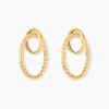 Boucles D'Oreilles Pendantes Cameline Or Jaune