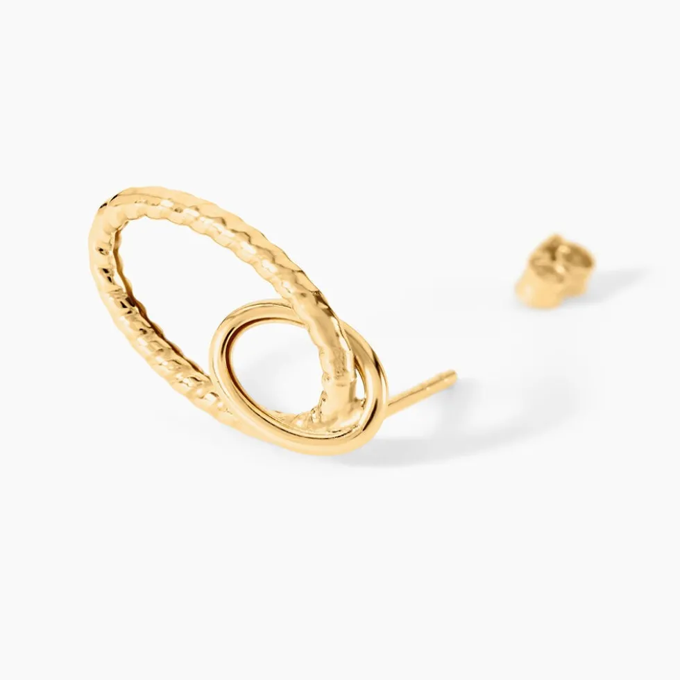 Boucles D'Oreilles Pendantes Cameline Or Jaune