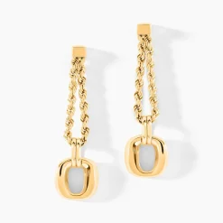 Boucles D'Oreilles Pendantes Eleor Or Jaune