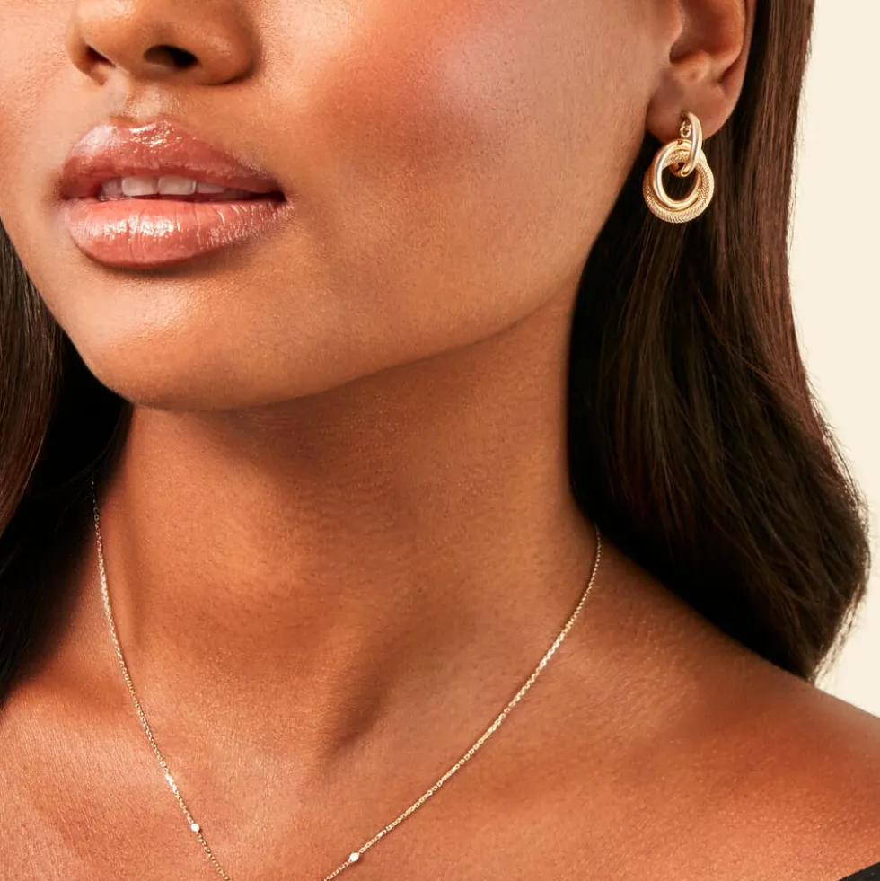 Boucles D'Oreilles Pendantes Boudicca Or Jaune