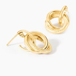 Boucles D'Oreilles Pendantes Boudicca Or Jaune