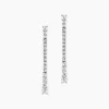 Boucles D'oreilles Pendantes Amenis Argent Blanc Oxyde De Zirconium