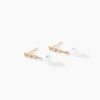 Boucles D'oreilles Pendantes Louise-marie Or Jaune Perle De Culture