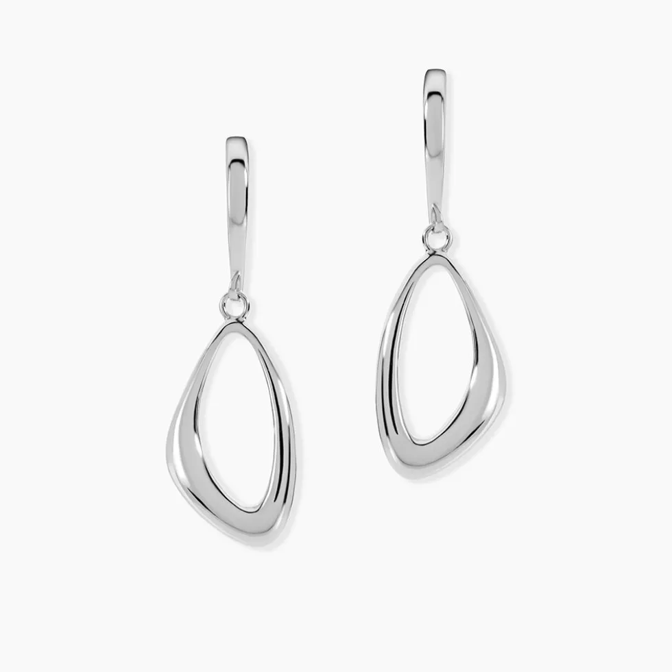 Boucles D'oreilles Pendantes Ketyae Argent Blanc